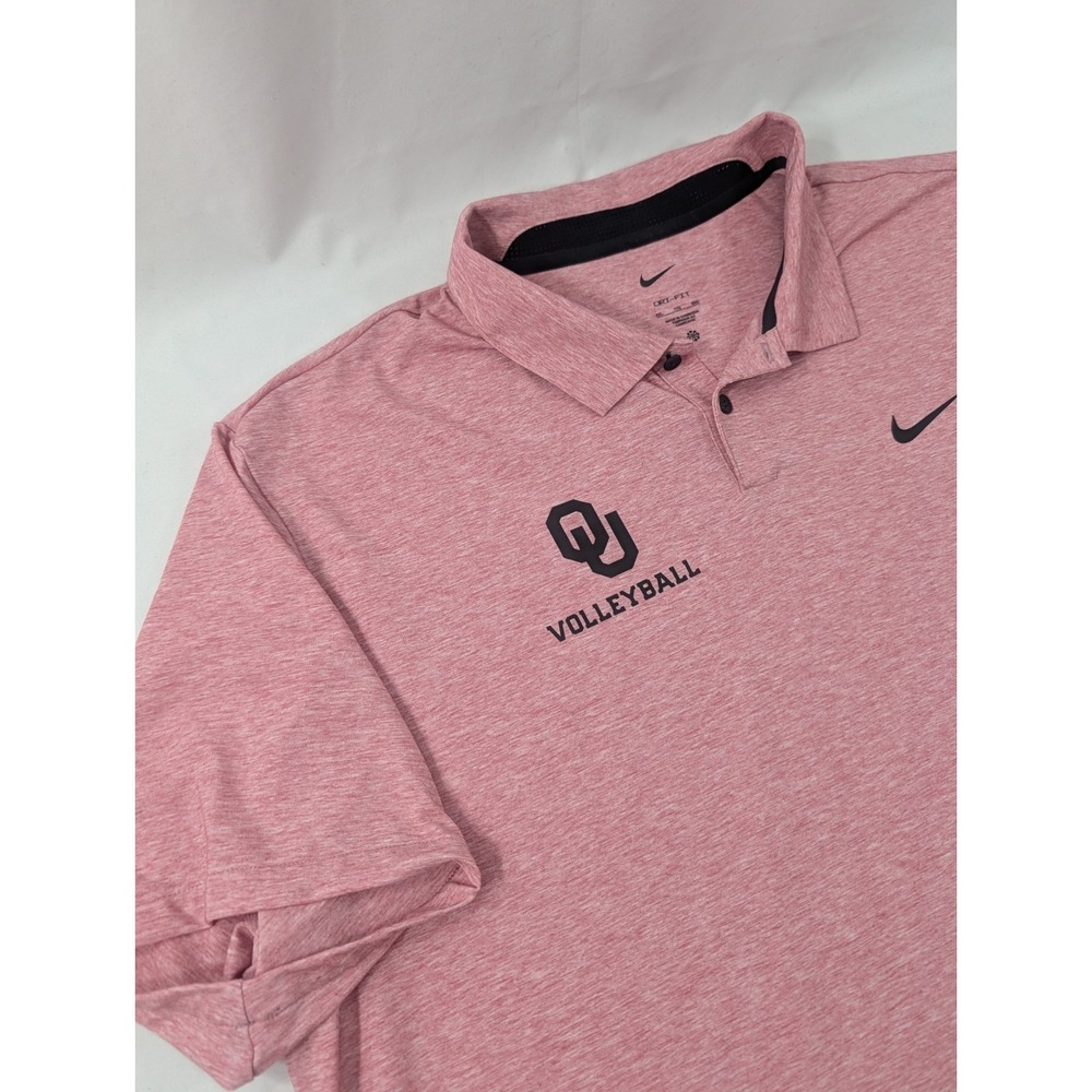 Nike Dri-Fit Vented Neck Oklahoma Sooners Volleyball Pullover Polo Men's XXL